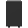Armario con ruedas madera contrachapada negro 46x36x59 cm de vidaXL, Taquillas y armarios de almacenamiento - Ref: Foro24-808...