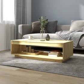 Solid pine wood coffee table 110x50x33.5 cm by vidaXL, Coffee table - Ref: Foro24-808508, Price: 50,17 €, Discount: %