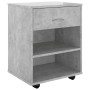 Sperrholz Radschrank betongrau 46x36x59 cm von vidaXL, Schließfächer und Lagerschränke - Ref: Foro24-808471, Preis: 41,77 €, ...