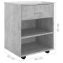 Sperrholz Radschrank betongrau 46x36x59 cm von vidaXL, Schließfächer und Lagerschränke - Ref: Foro24-808471, Preis: 41,77 €, ...
