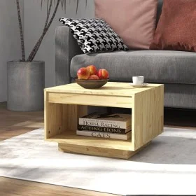 Solid pine wood coffee table 50x50x33.5 cm by vidaXL, Coffee table - Ref: Foro24-808503, Price: 28,71 €, Discount: %