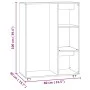 Engineered wood gray concrete wardrobe 80x40x110 cm by vidaXL, Wardrobes - Ref: Foro24-808517, Price: 76,08 €, Discount: %