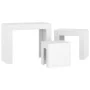 Stapelbare Couchtische 3 Stück aus weißem Sperrholz von vidaXL, Couchtisch - Ref: Foro24-808540, Preis: 54,87 €, Rabatt: %
