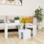Stackable coffee tables 3 pieces white plywood by vidaXL, Coffee table - Ref: Foro24-808540, Price: 56,14 €, Discount: %