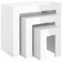 Stackable coffee tables 3 pieces glossy white plywood by vidaXL, Coffee table - Ref: Foro24-808546, Price: 60,25 €, Discount: %