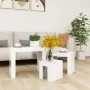 Stackable coffee tables 3 pieces glossy white plywood by vidaXL, Coffee table - Ref: Foro24-808546, Price: 60,25 €, Discount: %