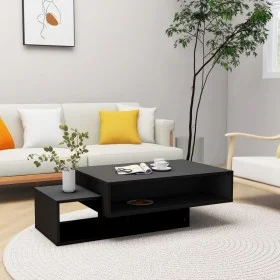 Black engineered wood coffee table 105x55x32 cm by vidaXL, Coffee table - Ref: Foro24-808523, Price: 76,17 €, Discount: %
