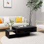 Black engineered wood coffee table 105x55x32 cm by vidaXL, Coffee table - Ref: Foro24-808523, Price: 74,64 €, Discount: %