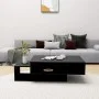 Black engineered wood coffee table 105x55x32 cm by vidaXL, Coffee table - Ref: Foro24-808523, Price: 76,17 €, Discount: %