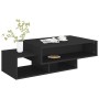 Black engineered wood coffee table 105x55x32 cm by vidaXL, Coffee table - Ref: Foro24-808523, Price: 74,64 €, Discount: %