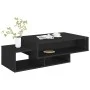 Black engineered wood coffee table 105x55x32 cm by vidaXL, Coffee table - Ref: Foro24-808523, Price: 76,17 €, Discount: %
