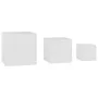 Side tables 3 units white engineered wood by vidaXL, Side tables - Ref: Foro24-808585, Price: 74,91 €, Discount: %