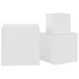 Side tables 3 units white engineered wood by vidaXL, Side tables - Ref: Foro24-808585, Price: 74,91 €, Discount: %