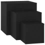 Side tables 3 units black plywood by vidaXL, Side tables - Ref: Foro24-808586, Price: 72,91 €, Discount: %