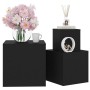 Mesitas auxiliares 3 uds madera contrachapada negro de vidaXL, Mesas auxiliares - Ref: Foro24-808586, Precio: 76,67 €, Descue...