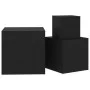 Side tables 3 units black plywood by vidaXL, Side tables - Ref: Foro24-808586, Price: 72,91 €, Discount: %