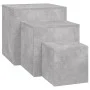 Side tables 3 pieces concrete gray chipboard by vidaXL, Side tables - Ref: Foro24-808589, Price: 57,64 €, Discount: %