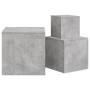 Beistelltische 3 Stück betongraue Spanplatte von vidaXL, Seitentische - Ref: Foro24-808589, Preis: 58,29 €, Rabatt: %
