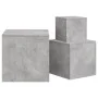 Side tables 3 pieces concrete gray chipboard by vidaXL, Side tables - Ref: Foro24-808589, Price: 57,64 €, Discount: %