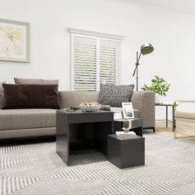 Stackable tables 3 pieces gray plywood by vidaXL, Side tables - Ref: Foro24-808596, Price: 44,82 €, Discount: %