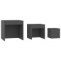 Stackable tables 3 pieces gray plywood by vidaXL, Side tables - Ref: Foro24-808596, Price: 44,82 €, Discount: %