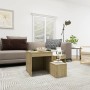 Stackable tables, 3 pieces, oak Sonoma plywood. by vidaXL, Side tables - Ref: Foro24-808597, Price: 49,31 €, Discount: %