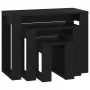 Stackable tables 3 pieces black plywood by vidaXL, Side tables - Ref: Foro24-808604, Price: 54,44 €, Discount: %