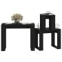 Stackable tables 3 pieces black plywood by vidaXL, Side tables - Ref: Foro24-808604, Price: 54,44 €, Discount: %
