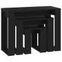 Stackable tables 3 pieces black plywood by vidaXL, Side tables - Ref: Foro24-808604, Price: 54,44 €, Discount: %