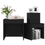 Stackable tables, 3 pieces, black plywood wood by vidaXL, Side tables - Ref: Foro24-808595, Price: 44,83 €, Discount: %