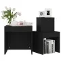 Stackable tables, 3 pieces, black plywood wood by vidaXL, Side tables - Ref: Foro24-808595, Price: 44,44 €, Discount: %