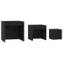 Stackable tables, 3 pieces, black plywood wood by vidaXL, Side tables - Ref: Foro24-808595, Price: 44,44 €, Discount: %