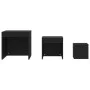 Stackable tables, 3 pieces, black plywood wood by vidaXL, Side tables - Ref: Foro24-808595, Price: 44,44 €, Discount: %