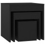 Stapeltische 3 Stück Sperrholz schwarz von vidaXL, Seitentische - Ref: Foro24-808595, Preis: 44,89 €, Rabatt: %
