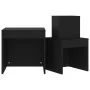 Stackable tables, 3 pieces, black plywood wood by vidaXL, Side tables - Ref: Foro24-808595, Price: 44,44 €, Discount: %