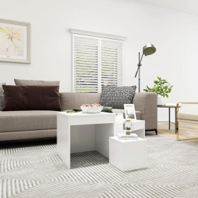 Stackable tables 3 pieces white plywood by vidaXL, Side tables - Ref: Foro24-808594, Price: 59,17 €, Discount: %