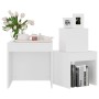Mesas apilables 3 piezas madera contrachapada blanco de vidaXL, Mesas auxiliares - Ref: Foro24-808594, Precio: 60,77 €, Descu...