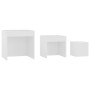 Stackable tables 3 pieces white plywood by vidaXL, Side tables - Ref: Foro24-808594, Price: 59,17 €, Discount: %