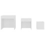 Stackable tables 3 pieces white plywood by vidaXL, Side tables - Ref: Foro24-808594, Price: 59,17 €, Discount: %