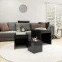 Stapelbare Tische 3 Stück aus glänzendem grauem Sperrholz von vidaXL, Seitentische - Ref: Foro24-808602, Preis: 46,77 €, Raba...