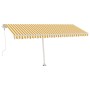 Automatic awning with wind sensor LED yellow white 500x350cm by vidaXL, Awnings - Ref: Foro24-3069673, Price: 817,73 €, Disco...