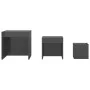 Stackable tables 3 pieces glossy gray plywood by vidaXL, Side tables - Ref: Foro24-808602, Price: 46,77 €, Discount: %