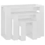 Stackable tables 3 pieces glossy white plywood by vidaXL, Side tables - Ref: Foro24-808609, Price: 50,93 €, Discount: %