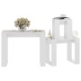 Stackable tables 3 pieces glossy white plywood by vidaXL, Side tables - Ref: Foro24-808609, Price: 51,58 €, Discount: %