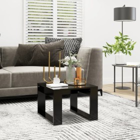 Black plywood side table 50x50x35 cm by vidaXL, Side tables - Ref: Foro24-808622, Price: 36,48 €, Discount: %