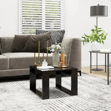 Mesa auxiliar de madera contrachapada negro 50x50x35 cm de vidaXL, Mesas auxiliares - Ref: Foro24-808622, Precio: 35,76 €, De...