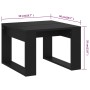 Mesa auxiliar de madera contrachapada negro 50x50x35 cm de vidaXL, Mesas auxiliares - Ref: Foro24-808622, Precio: 36,36 €, De...