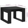 Mesa auxiliar de madera contrachapada negro 50x50x35 cm de vidaXL, Mesas auxiliares - Ref: Foro24-808622, Precio: 35,76 €, De...