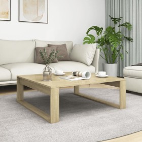 Sonoma oak plywood coffee table 100x100x35 cm by vidaXL, Coffee table - Ref: Foro24-808633, Price: 62,76 €, Discount: %
