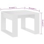 Weißer Beistelltisch aus Sperrholz, 50x50x35 cm von vidaXL, Seitentische - Ref: Foro24-808621, Preis: 35,53 €, Rabatt: %